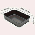 Forma Bolo Retangular Antiaderente Aço Carbono | Lasanha Casserole Forno