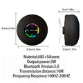 Coluna Bluetooth IPX4 com Luz LED | Ventosa Casa de Banho Exterior