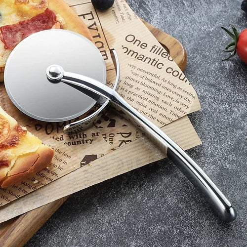 Cortador Pizza Roda Única Inox | Pão Bolos Tartes Cabo Zinco