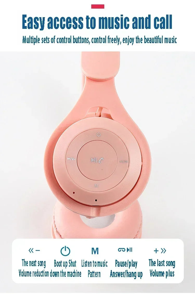 Auriculares Macarone Bluetooth 5.3 | HiFi Bass Cancelamento Ruído Mic