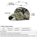 Boné Baseball Camuflado com Bordado – Tático, Desporto Outdoor e Uso Casual