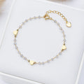 Pulseira Pedra Natural Coração | Handmade Moda Feminina Elegante