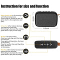 Coluna Bluetooth 5.0 Mini Oxford | 3D Estéreo HiFi Surround Exterior