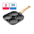 Frigideira Omelete 2/4 Furos Antiaderente | Ovos Pancake Presunto Pequeno-Almoço