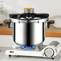 Panela de Pressão Inox 4L/6L/8L | Trava Única Mão Gás e Indução