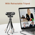 Webcam Mini 4K 2K Full HD com Microfone | 30FPS Autofocus USB PC Laptop