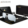 Óculos Aviação AOWEAR Polarizados Espelhados | Designer Brand Unissex