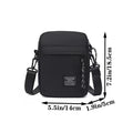 Mala Crossbody Minimalista Nylon | Bolso Frontal Pendular Diária