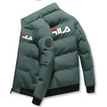 Casaco Curto Espesso Windproof Print | Zipper Outono Inverno M-5XL