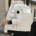 Parka Espessa Impermeável Fashion | Quente Outono Inverno Casual Homem