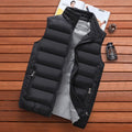 Colete Windproof Térmico Cotton Down | Sleeveless Gilet Casual Inverno