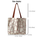 Tote Canvas Gato Japonês com Fecho | Designer Cartoon Shoulder Shopper