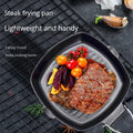Frigideira Dobrável Portátil Piquenique | Grelha Steak Pega Madeira Exterior
