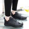 Couple causal chef shoes four season new lightweight macio sole comfort oil proof men and women's chef business work leather shoe