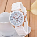 Relógio Feminino Luxo 2025 | Bracelete Silicone Quartzo Nova Coleção