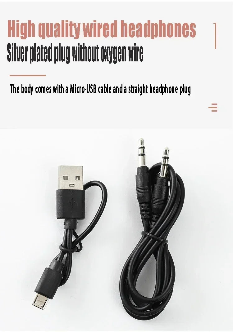 Auriculares Macarone Bluetooth 5.3 | HiFi Bass Cancelamento Ruído Mic