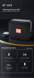Coluna Bluetooth TG166 Portátil Mini | Subwoofer Rádio FM Cartão TF