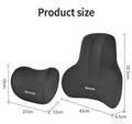 Almofada Pescoço Memory Foam Carro | Lombar Universal Assento Acessório