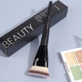 MAANGE Single Flat Round Tube Flat Head Foundation Brush With Box Powder Blush Concealer Makeup Brush Skin-friendly Makeup Tool