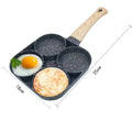 Frigideira Omelete 2/4 Furos Antiaderente | Ovos Pancake Presunto Pequeno-Almoço
