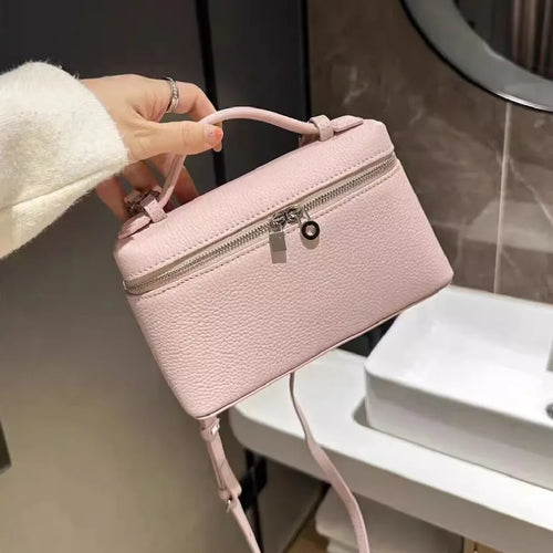 Mini Mala Grão Lichia Premium Niche | Lunch Box Crossbody Exquisite