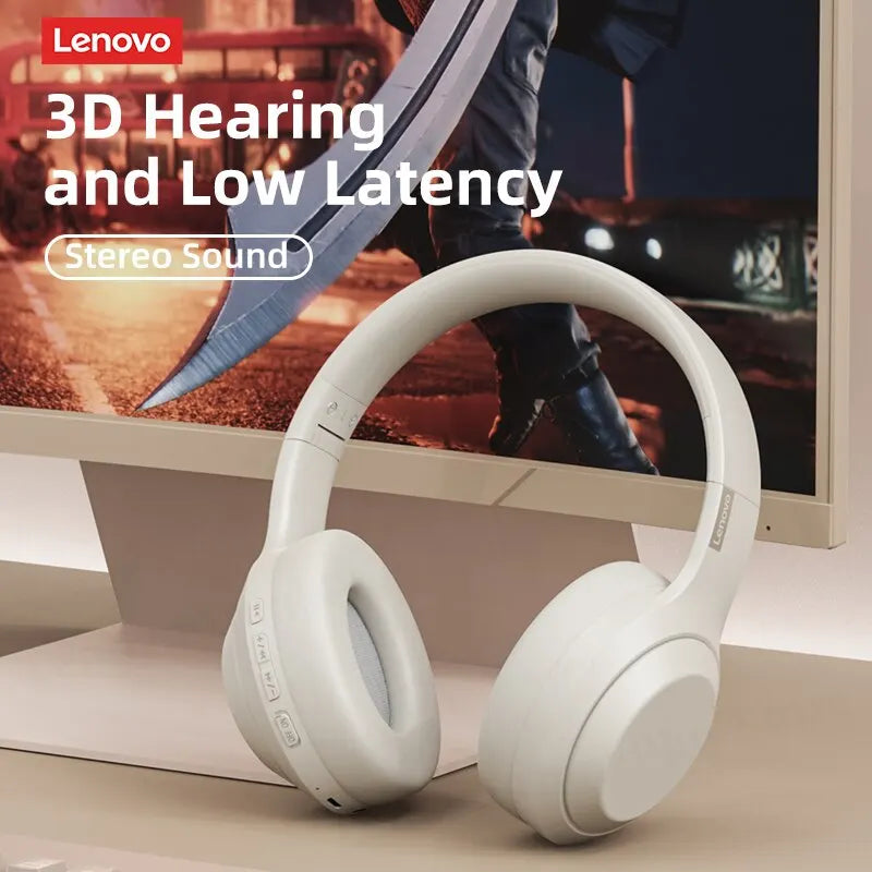 Auriculares Lenovo ThinkPlus TH10 TWS | Som HD Baixa Latência Microfone