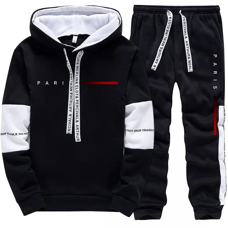 Conjunto PARIS Fashion Hoodie + Sweatpants | Streetwear All Season Casual