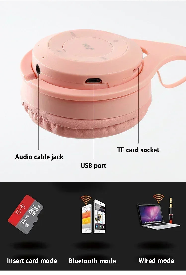 Auriculares Macarone Bluetooth 5.3 | HiFi Bass Cancelamento Ruído Mic