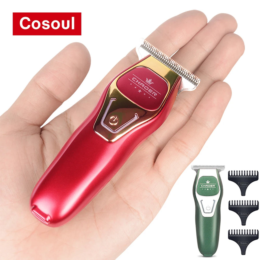Trimmer Mini Portátil Elétrico | Cabeça Rapada Barbeiro Compacto