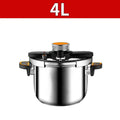 Panela de Pressão Inox 4L/6L/8L | Trava Única Mão Gás e Indução