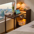 Secretária Madeira Maciça Dobrável | Computador Quarto Escritório Bedside