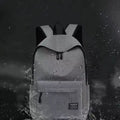 Mochila Minimalista Unissexo com Porta USB – Grande Capacidade para Escola, Trabalho e Viagem