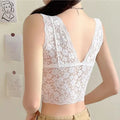Bralette com Renda e Decote V | Sem Aros, Acolchoado e Sexy