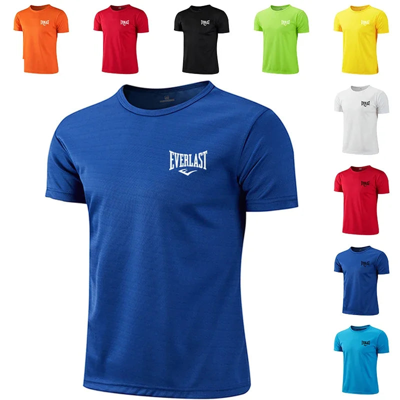 T-Shirt Boxing Respirável 2025 Manga Curta | Maratona Ginásio Fitness