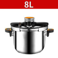 Panela de Pressão Inox 4L/6L/8L | Trava Única Mão Gás e Indução