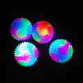 Bola Flash Luminosa para Cães Pequenos – TPR Elástica com 3 Cores para Treino
