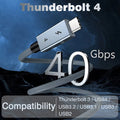 Cabo Thunderbolt 4 USB4 40Gbps 240W | eGPU SSD iPad MacBook UGOURD
