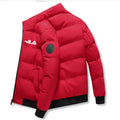 Casaco Curto Espesso Windproof Print | Zipper Outono Inverno M-5XL