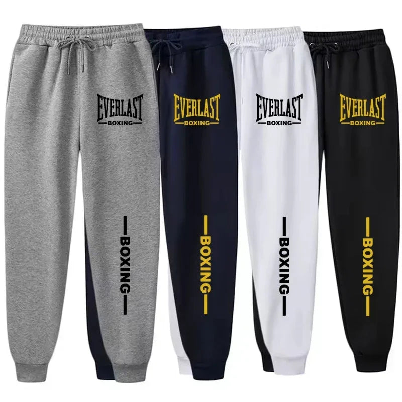 Calças Running EVERLAST Fleece 2025 | Jogging Fitness Outono Inverno
