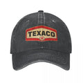 Boné Cowboy Western Texaco – Unissexo, Proteção Solar, Estilo Retro