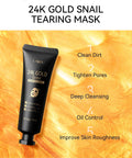 Máscara Peel-Off Ouro 24K Sakura LAIKOU | Anti-Rugas Pontos Negros
