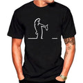 T-Shirt La Linea Cómica – Estampa Gráfica Divertida, Algodão Premium, Casual