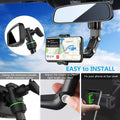 Suporte Telemóvel Espelho Retrovisor 360° | Retrátil Multifuncional