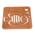 Thickened Anti Scalding Meal Anti Slip Pan Bowl Plate Pad Hollow Out Wooden Coaster Kitchen Tableware Insulation Mats Placemat