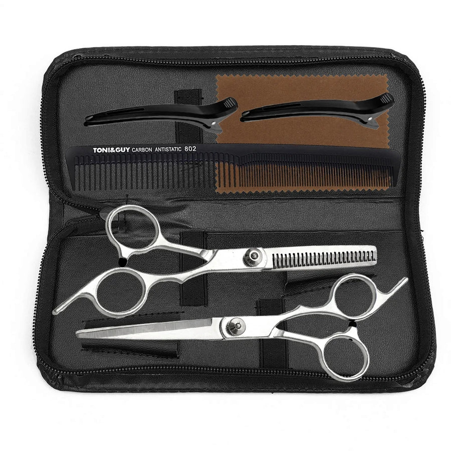 Tesoura de Barbeiro Profissional 6'' | Kit Hairdressing Salon Desfilar