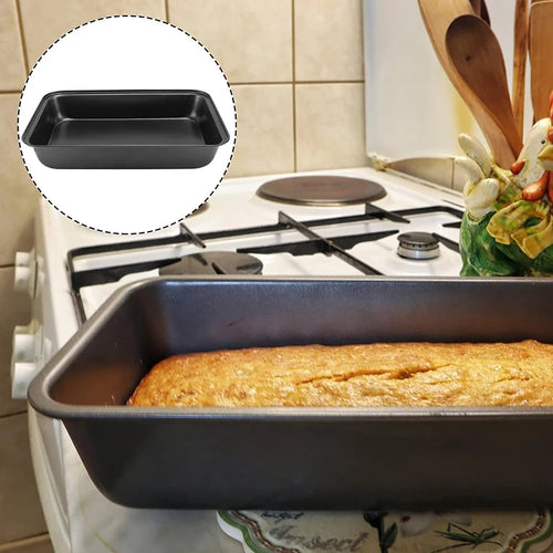 Forma Bolo Retangular Antiaderente Aço Carbono | Lasanha Casserole Forno