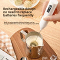 Espumador Leite Sem Fios Type-C | Aço Inox Café Cappuccino Natas