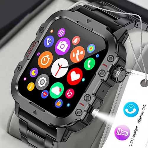 Smartwatch Militar 2026 IP67 | GPS Fitness Tracker BT Call 1.44''