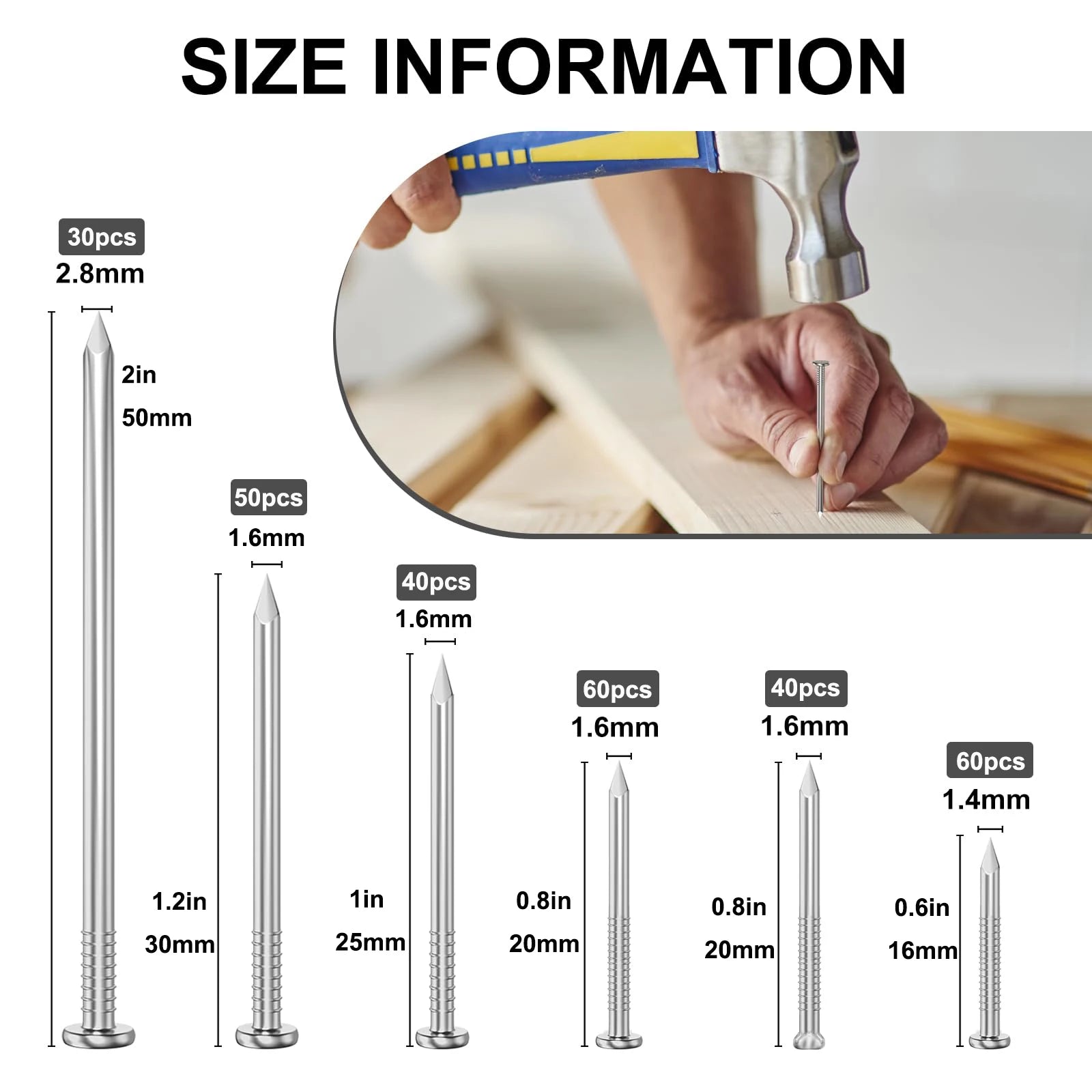 280 pregos em aço com cabeça redonda para dobradiça de caixa de joias, nas cores dourado, prateado e latão antigo, com fecho de encaixe.