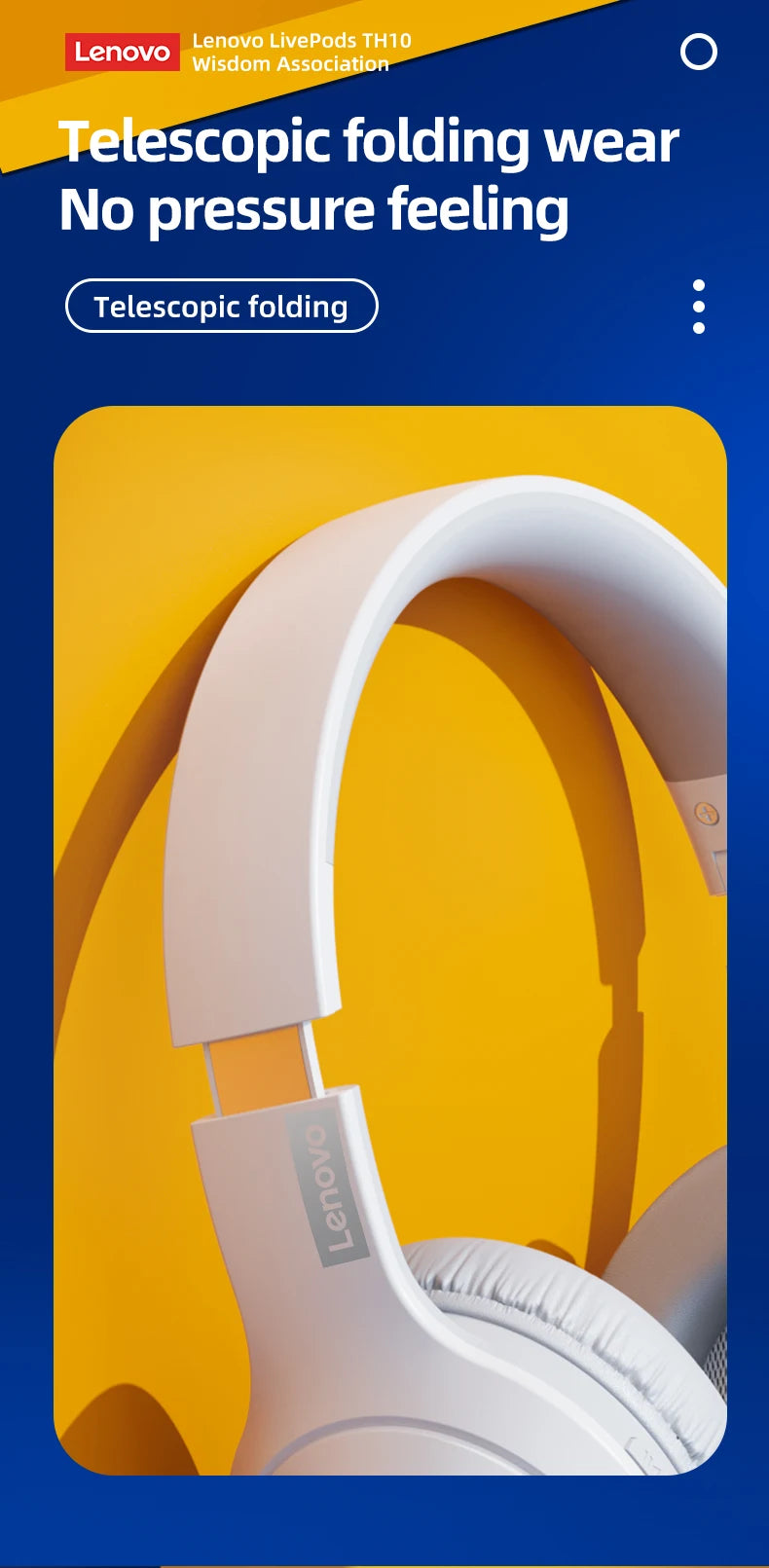 Auriculares Lenovo ThinkPlus TH10 TWS | Som HD Baixa Latência Microfone